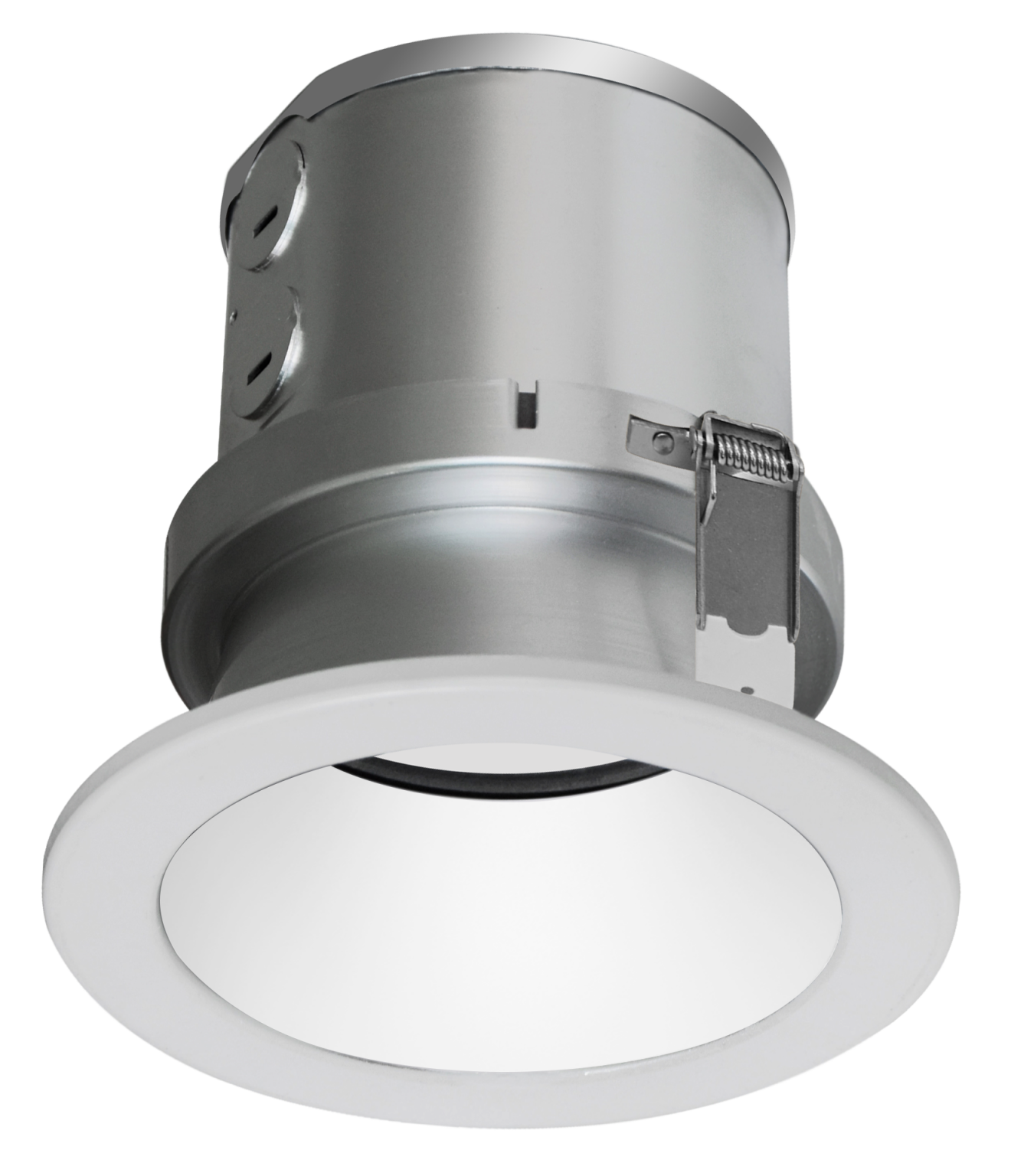 4" LED ROUND WHITE TRIM CLIPON SNAPIN COMMERCIAL RECESSED LIGHT 40W